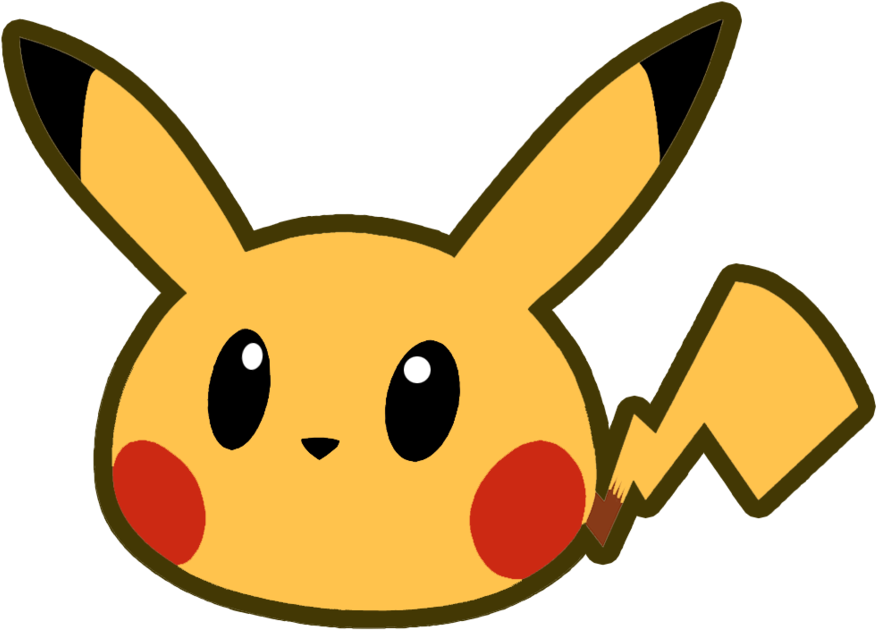 Pikachu Head Png - Pikachu Head Clipart (894x894), Png Download