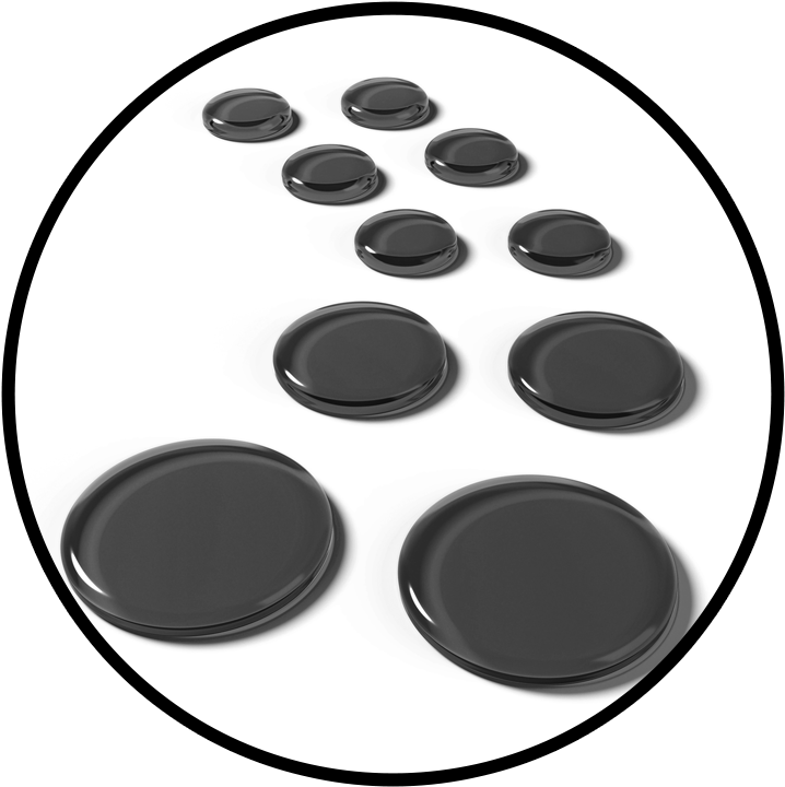 Slapklatz Pro Black Gels Circle - Slapklatz Drum Damper Gel Pads Clipart (725x725), Png Download
