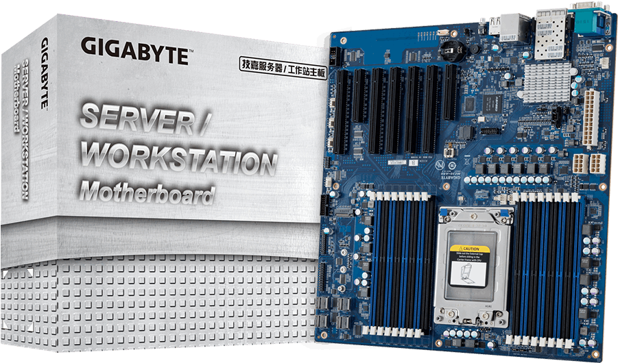 Server Motherboard - Motherboard With Many Pcie 8x Slots Clipart (1000x1000), Png Download