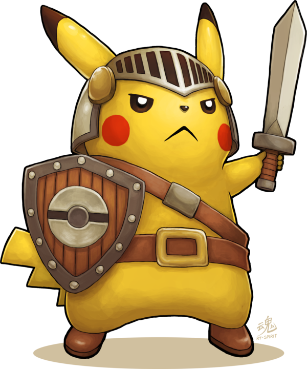 What Other Pikachu Dress Up Would Be Fun To Draw By - Pikachu Knight Clipart (600x720), Png Download