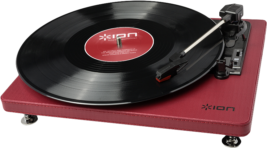 Compactlp Burgundy - Ion Audio Compact Lp Clipart (941x605), Png Download