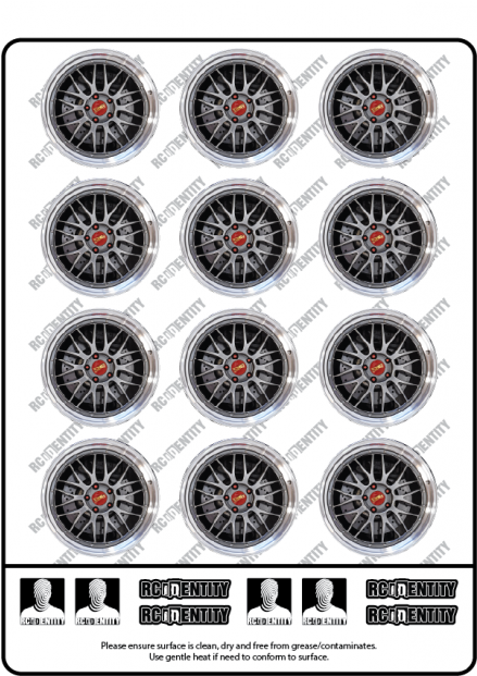 1/10 Touring Car Wheel Stickers Set - Circle Clipart (900x620), Png Download