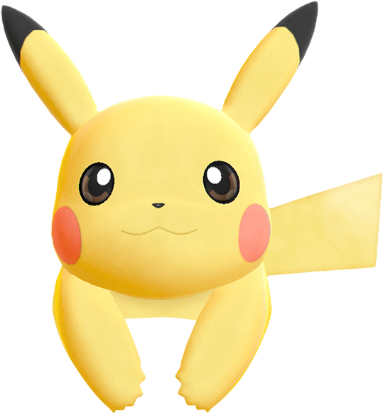 Pikachu Pokemon 3d Decoration Cute Kawaii Pokemongo - Pokémon Clipart (539x581), Png Download
