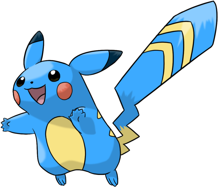 965 X 827 7 - Water Pikachu Clipart (965x827), Png Download