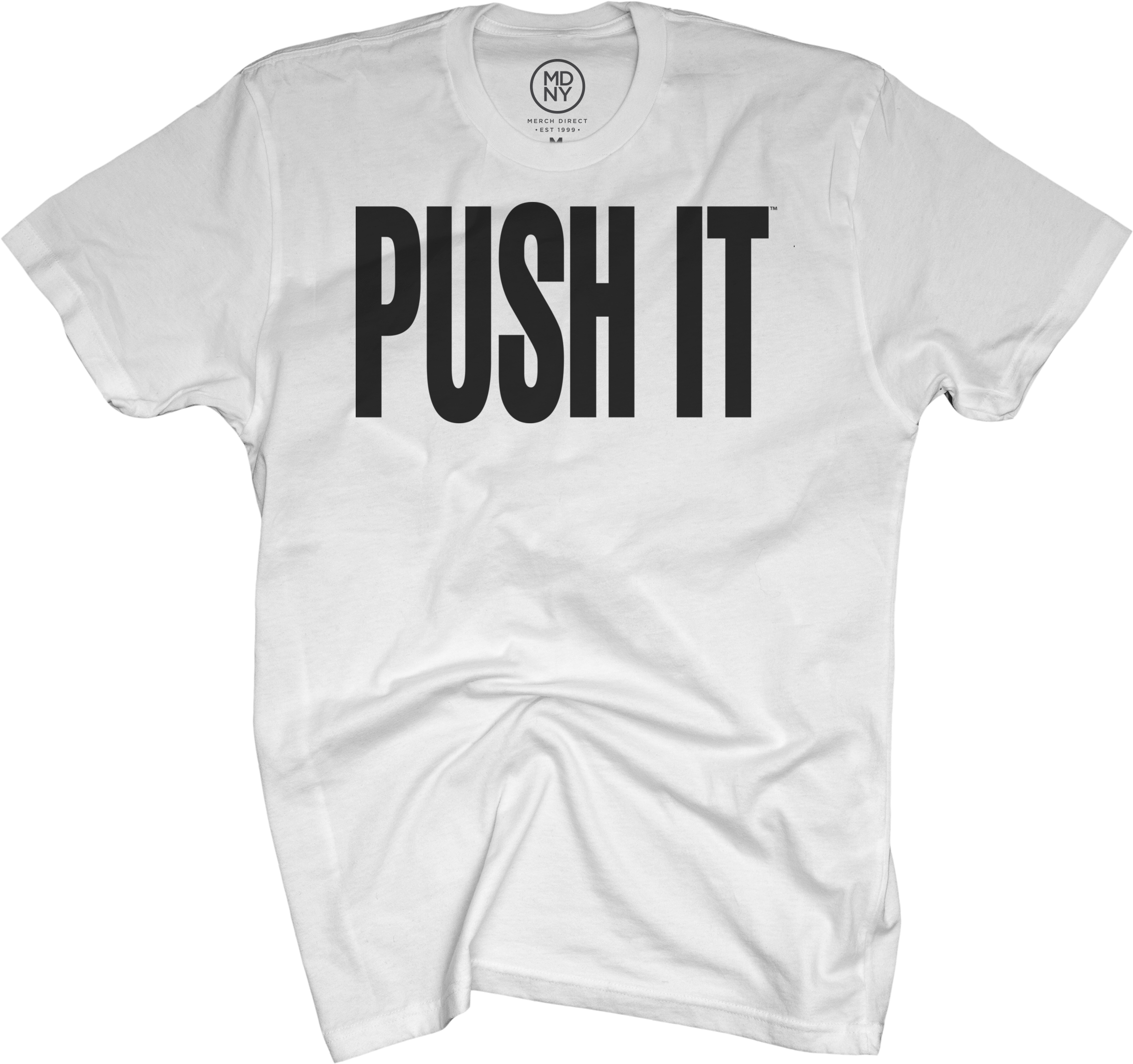 Push It On White T-shirt - Active Shirt Clipart (600x563), Png Download