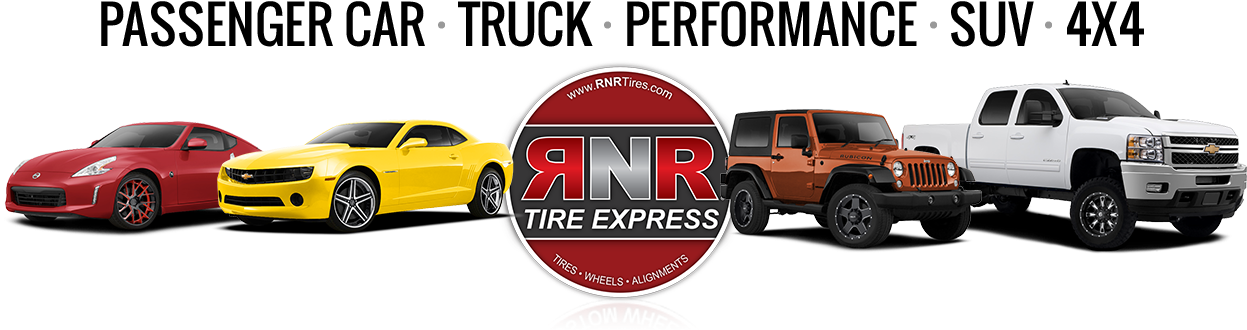 Welcome To Rnr Tire Express, Your One-stop Tire And - Jeep Wrangler Clipart (1400x338), Png Download