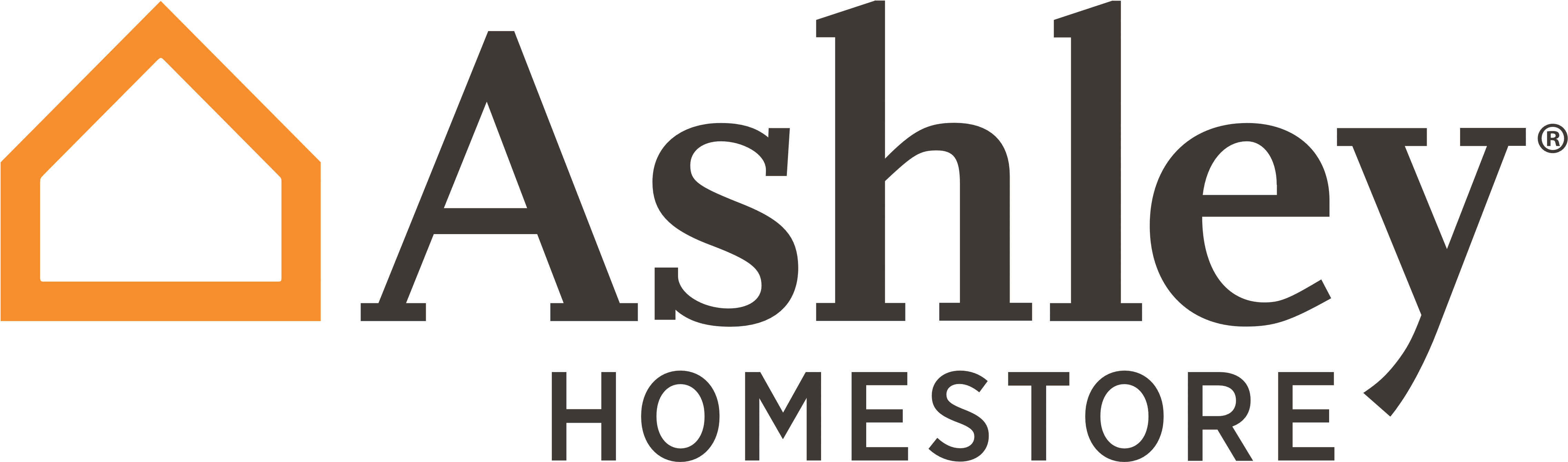 Ashley Homestore Logo, Logotype - Ashley Furniture Homestores Clipart (4708x1687), Png Download
