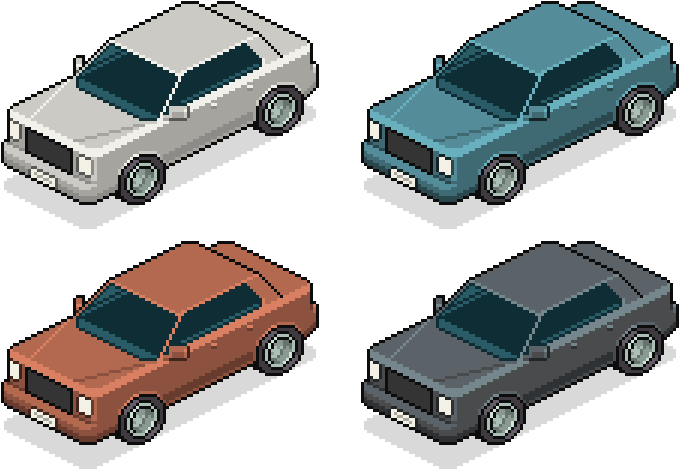 Car Fleet Complete - Isometric Character Illustrator Tutorials Clipart (700x550), Png Download