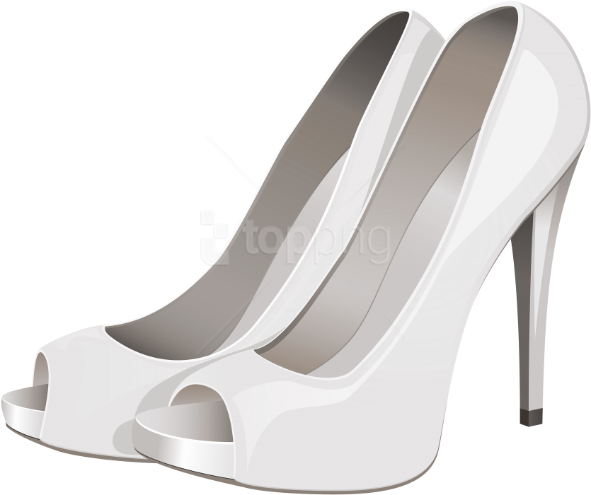 Free Png High Heels White Png Images Transparent - White High Heels Png Clipart (850x721), Png Download