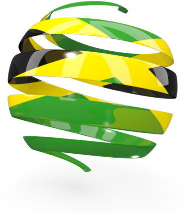 Illustration Of Flag Of Jamaica - Jamaica Flag Png Transparent Clipart (640x480), Png Download