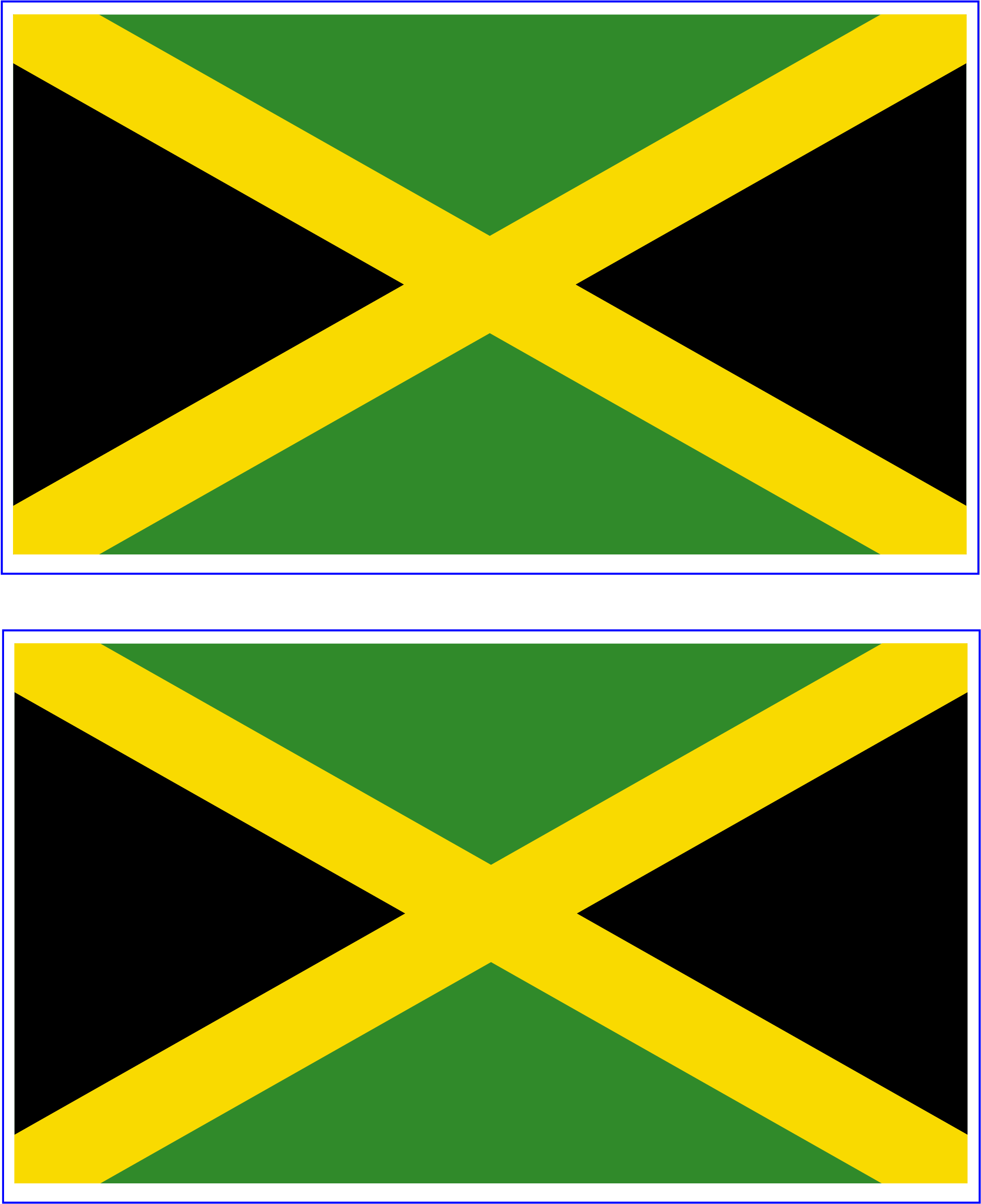 Free Printable Jamaica Flag - Flag Of Jamaica Clipart (2480x3508), Png Download