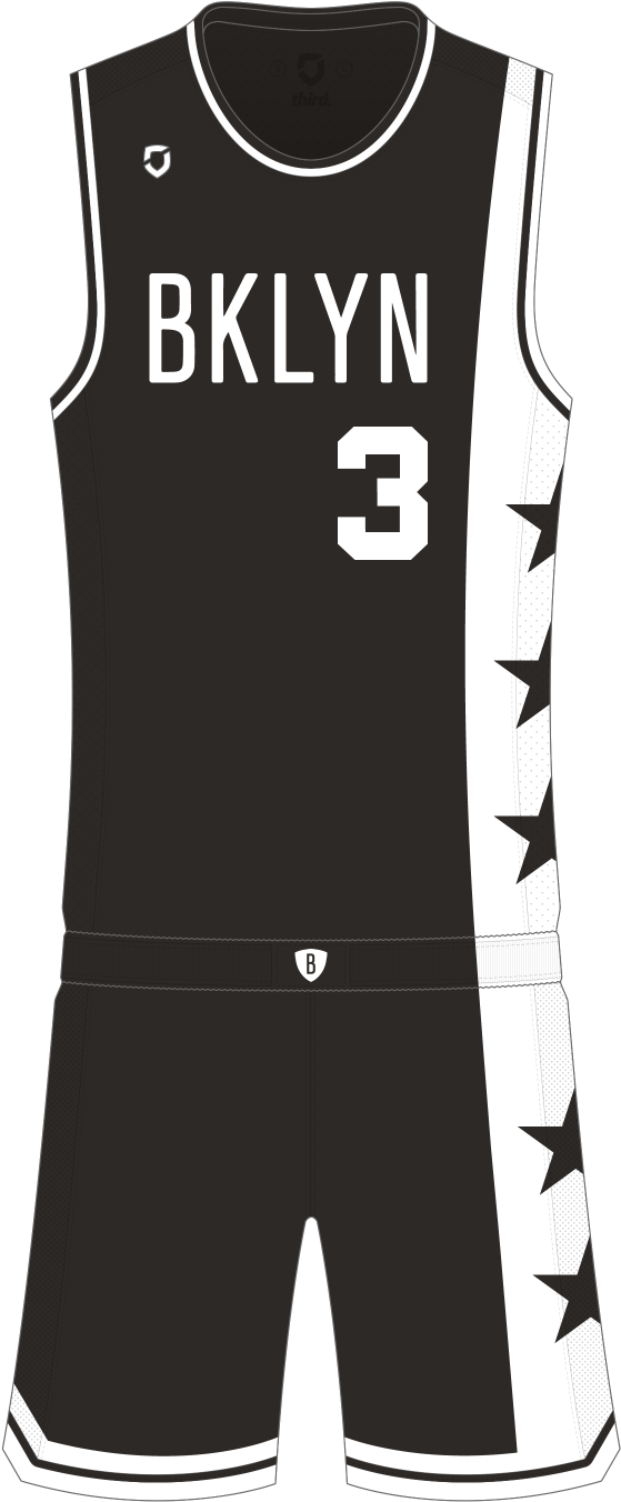 Brooklyn Nets Away - Brooklyn Nets Jersey Design Clipart (1000x1500), Png Download