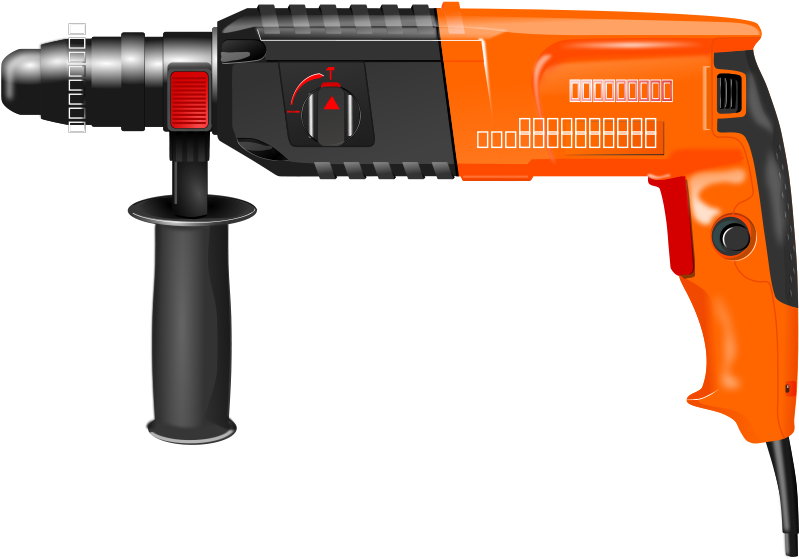 Clipart Png File Tag List, Clip Arts Svg File - Portable Electric Drill Meaning Transparent Png (900x634), Png Download