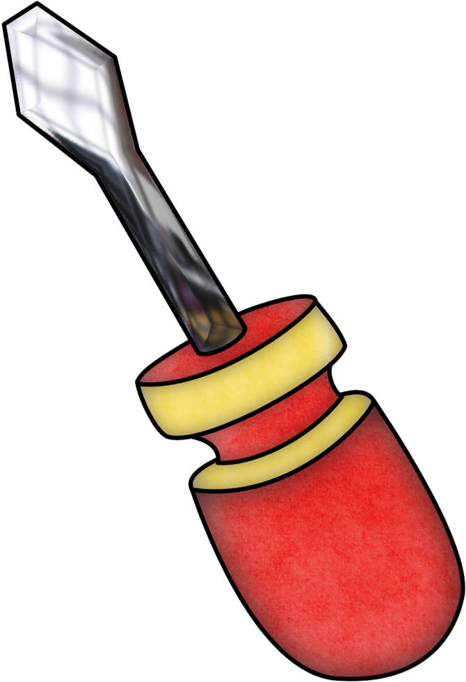 Screw Driver Png Pinterest - Cartoon Tools Png Clipart (771x1024), Png Download