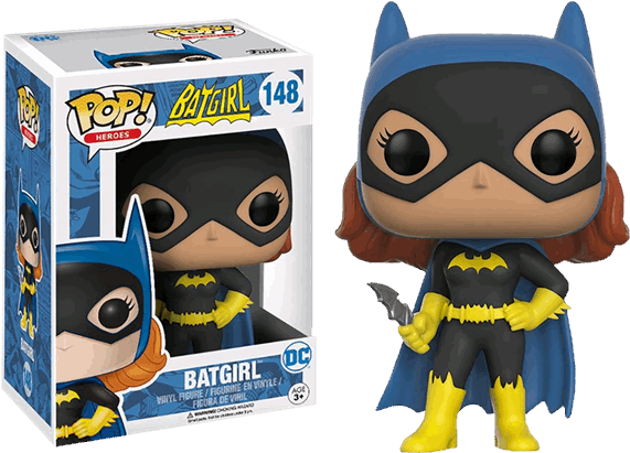 Batgirl Silver Age Pop Vinyl Figure - Funko Pop Batgirl 148 Clipart (600x600), Png Download