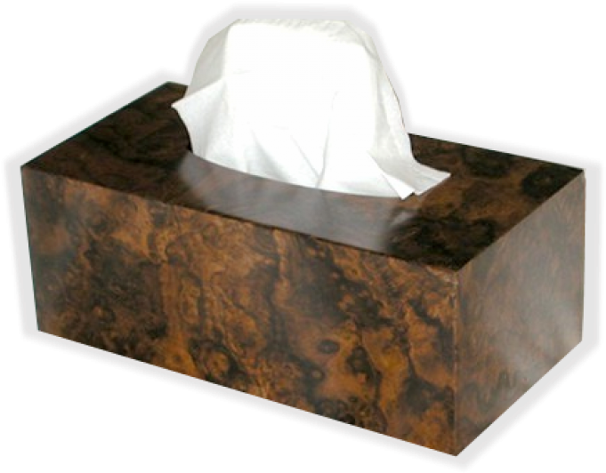 Tissue Cover American Walnut Burl Regular Rectangle - Facial Tissue Clipart (700x700), Png Download
