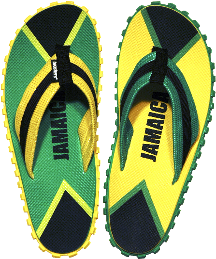 Jamaica - Flip-flops Clipart (545x600), Png Download