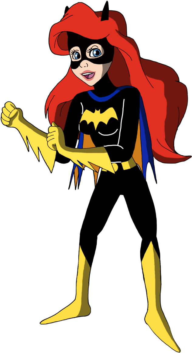 Supergirl Clipart Batgirl - Ariel Batman - Png Download (671x1192), Png Download