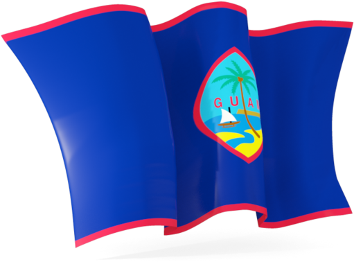 Jamaica Clipart Guam - Guam Flag Waving - Png Download (640x480), Png Download