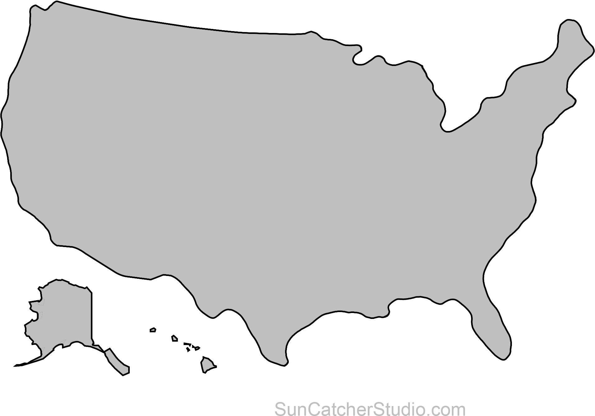 Country / Continents Stencils Royalty Free Library - States Where Donald Trump Is Your President Clipart (1930x1452), Png Download