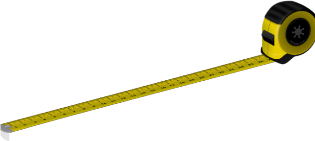 Construction Clipart Tape Measure - Tape Measure Clipart Transparent - Png Download (640x480), Png Download