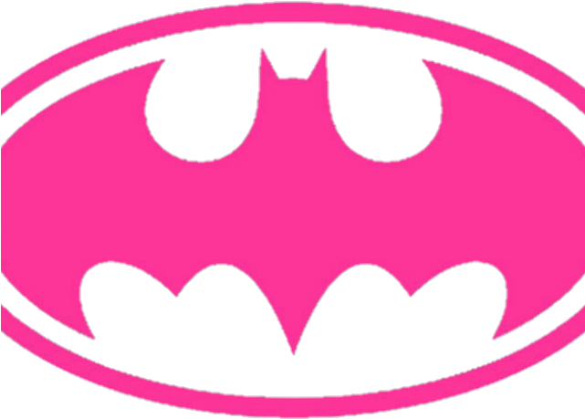 Batgirl Cliparts - Batman Logo Pink - Png Download (640x480), Png Download