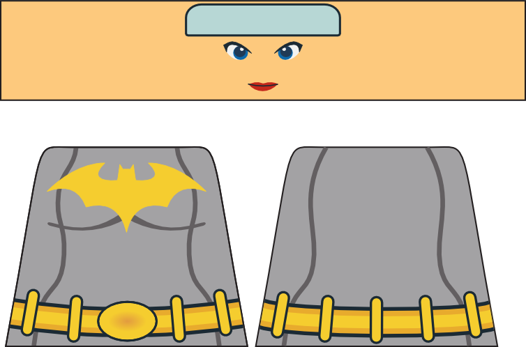 Png - Lego Batman Decals Batgirl Clipart (754x498), Png Download