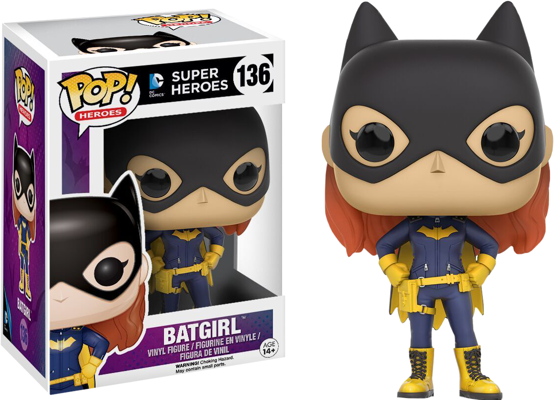 Batgirl Pop Vinyl Figure - Funko Batgirl Clipart (1119x808), Png Download