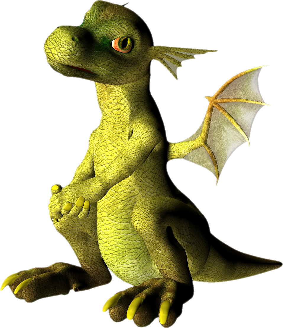 Free Icons Png - Baby Dragon Png Clipart (957x1109), Png Download