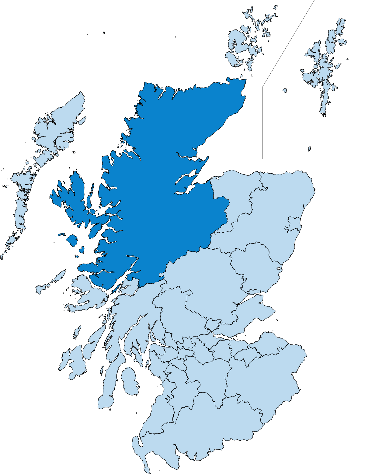 List Of Category A Listed Buildings In Highland - Poverty In Scotland Map Clipart (1200x1559), Png Download