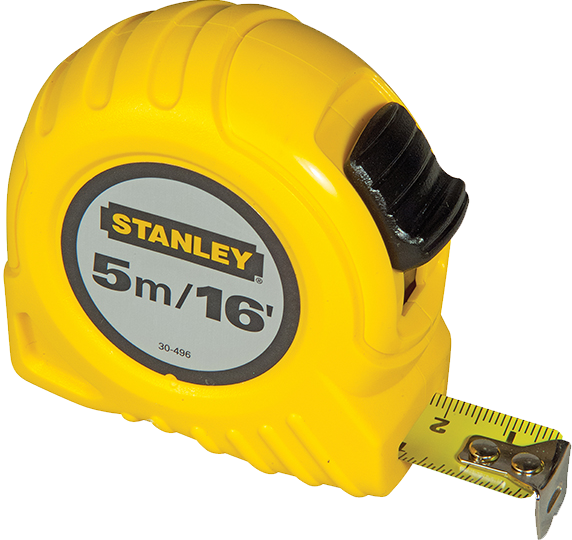 30 496 Stanley Measuring Tape Clipart (572x540), Png Download