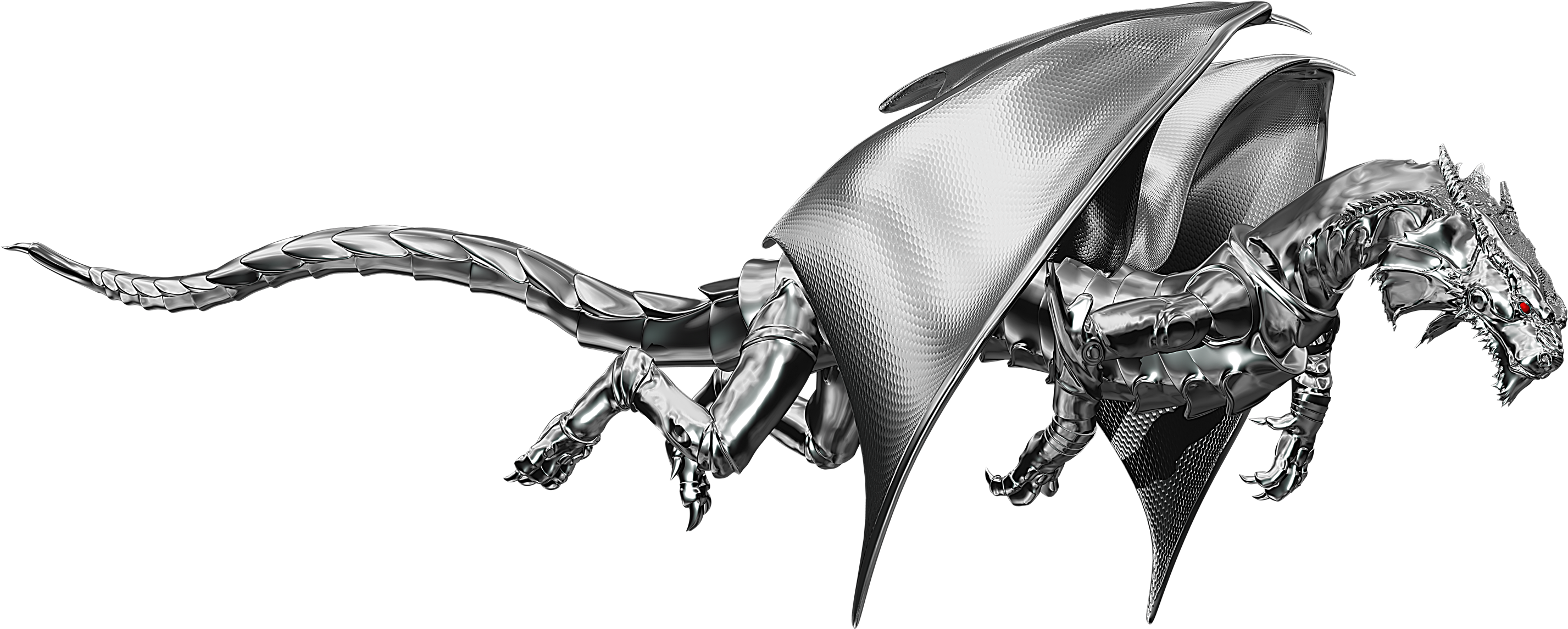 Dragon Png Transparent - Amd Dragon Clipart (2883x1202), Png Download