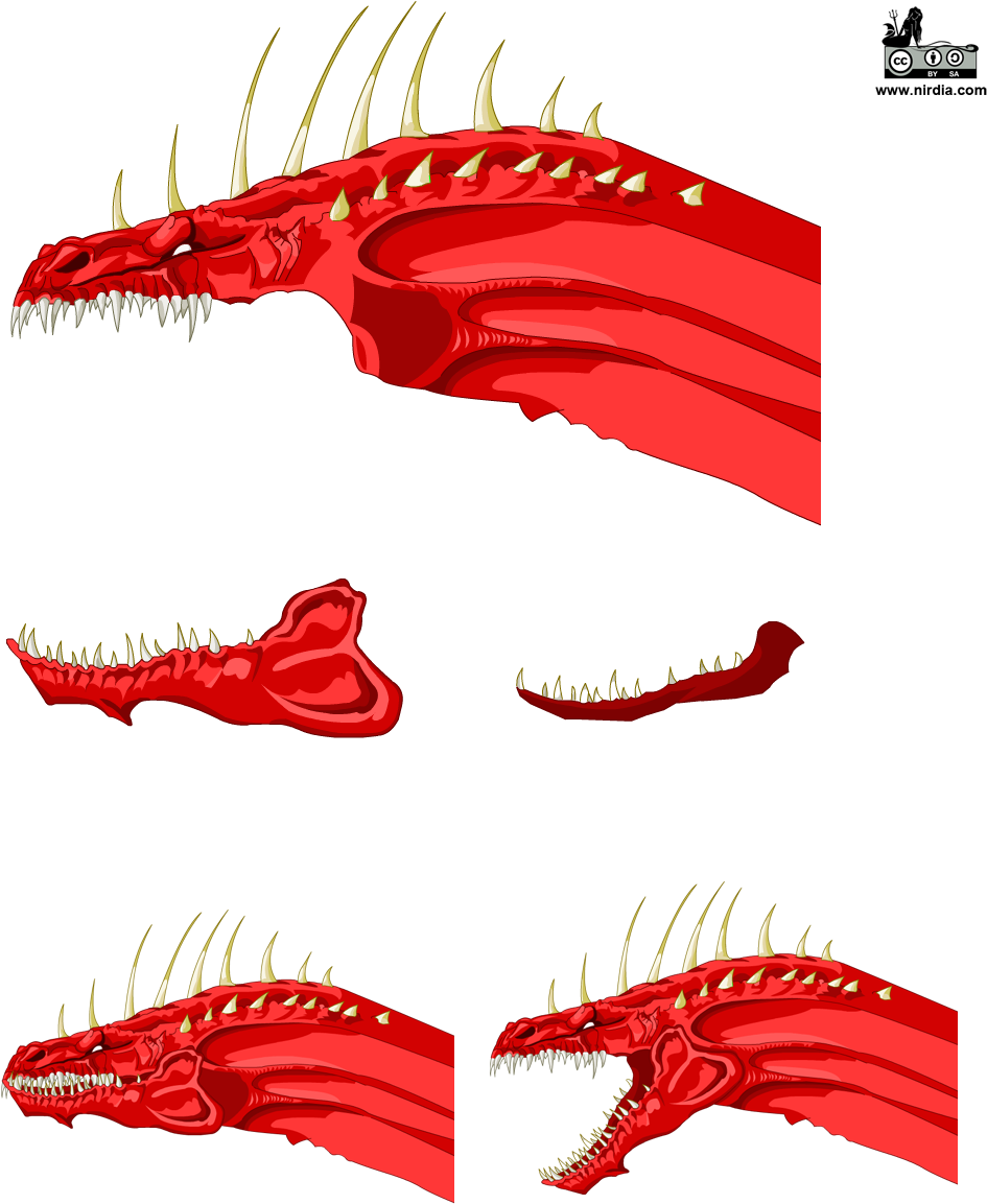 Dragon Sprite Parts - Dragon Sprite Sheet Png Clipart (1000x1206), Png Download