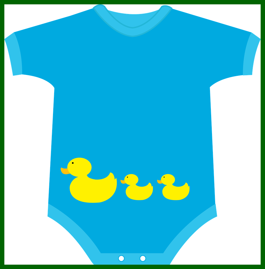 Baby Boy Clothes Clipart - Baby Onesie Clip Art Blue - Png Download (930x944), Png Download