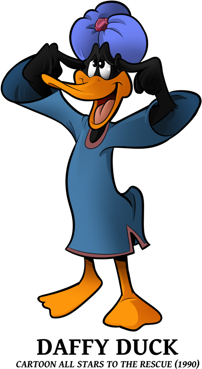 Daffy Duck By Boscoloandrea - Cartoon Clipart (671x1191), Png Download