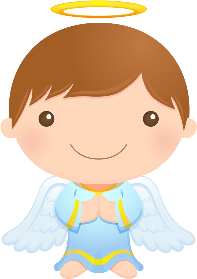 Cherub Angel First Communion Clip Art - Boy Angel Clipart Png Transparent Png (751x1061), Png Download