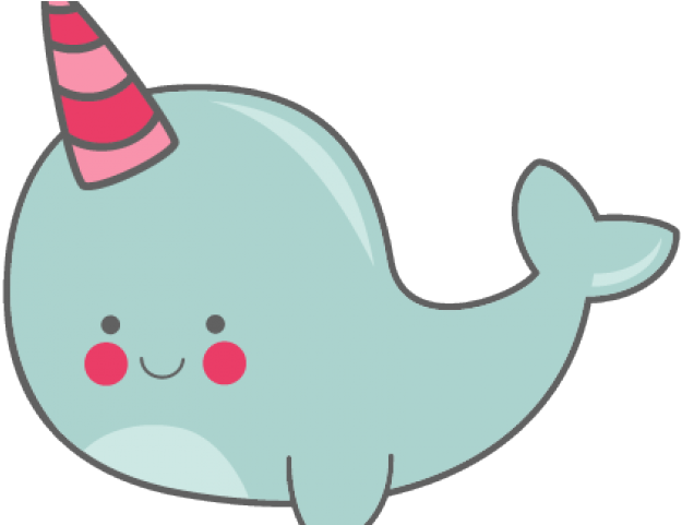 Narwhal Clipart Squiggle - Transparent Background Narwhal Png (640x480), Png Download