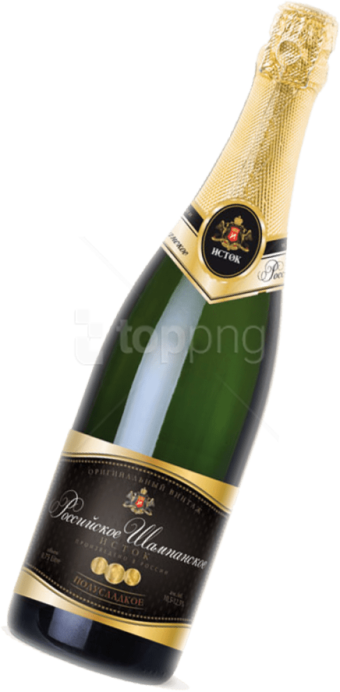 Free Png Download Sparkling Wine From A Bottle Png - Portable Network Graphics Clipart (480x977), Png Download