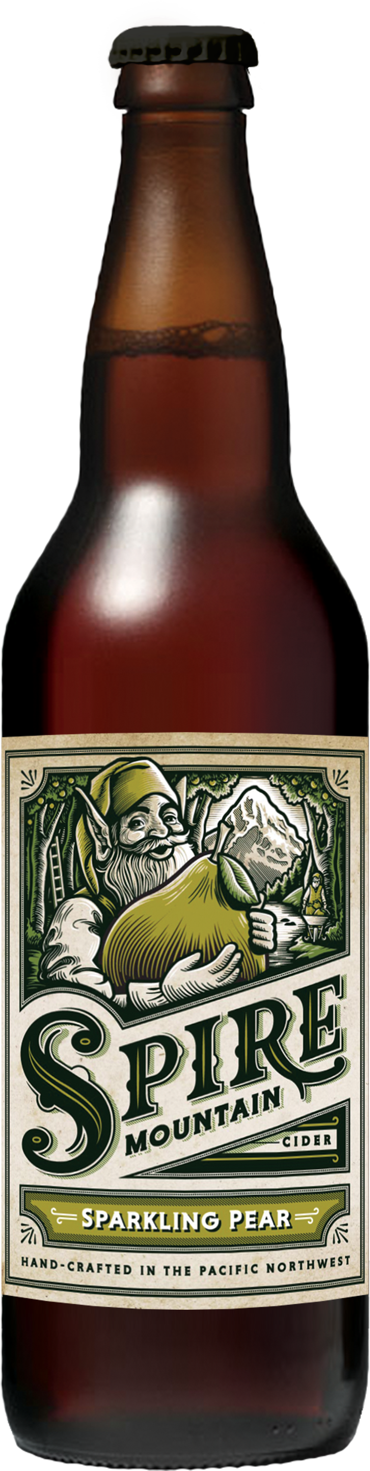 Spire Mountain Ciders - Beer Bottle Clipart (1372x3000), Png Download