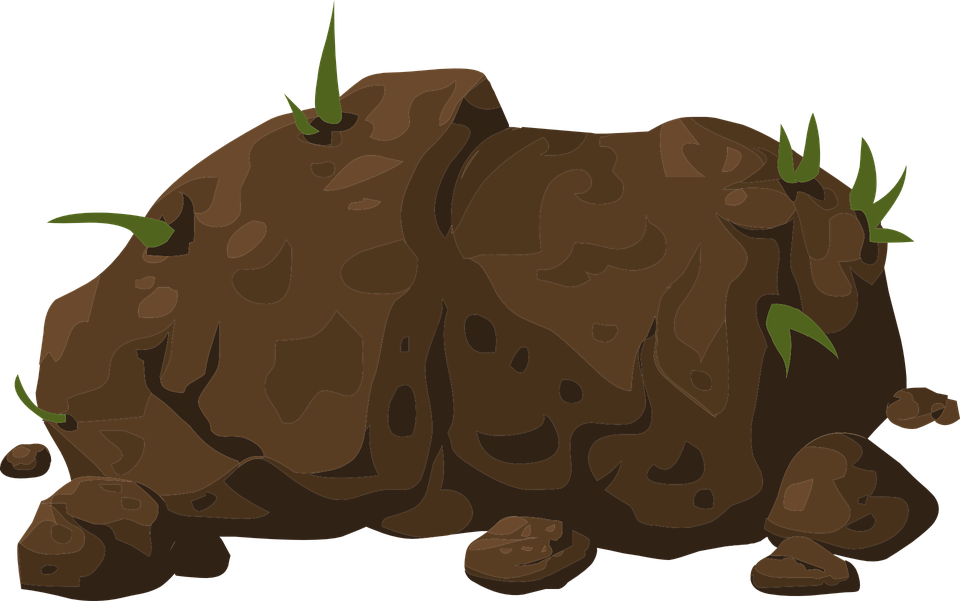 Hard Rock Clipart Stone - ก้อน หิน Png Transparent Png (960x601), Png Download