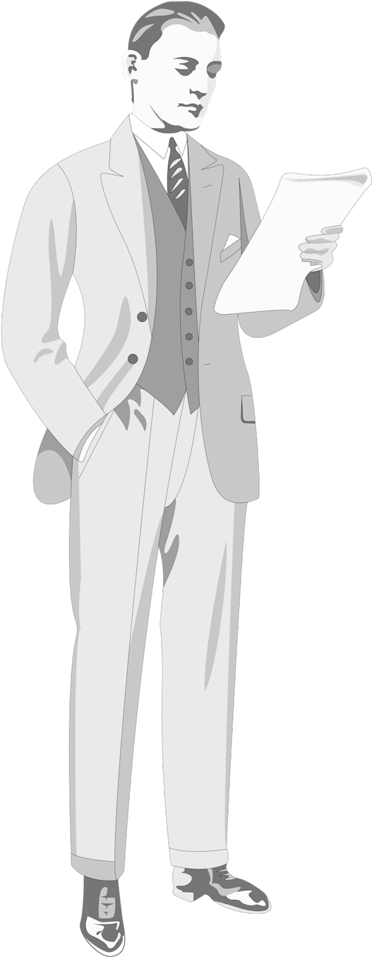 Three-piece Suits Clipart (1000x1500), Png Download