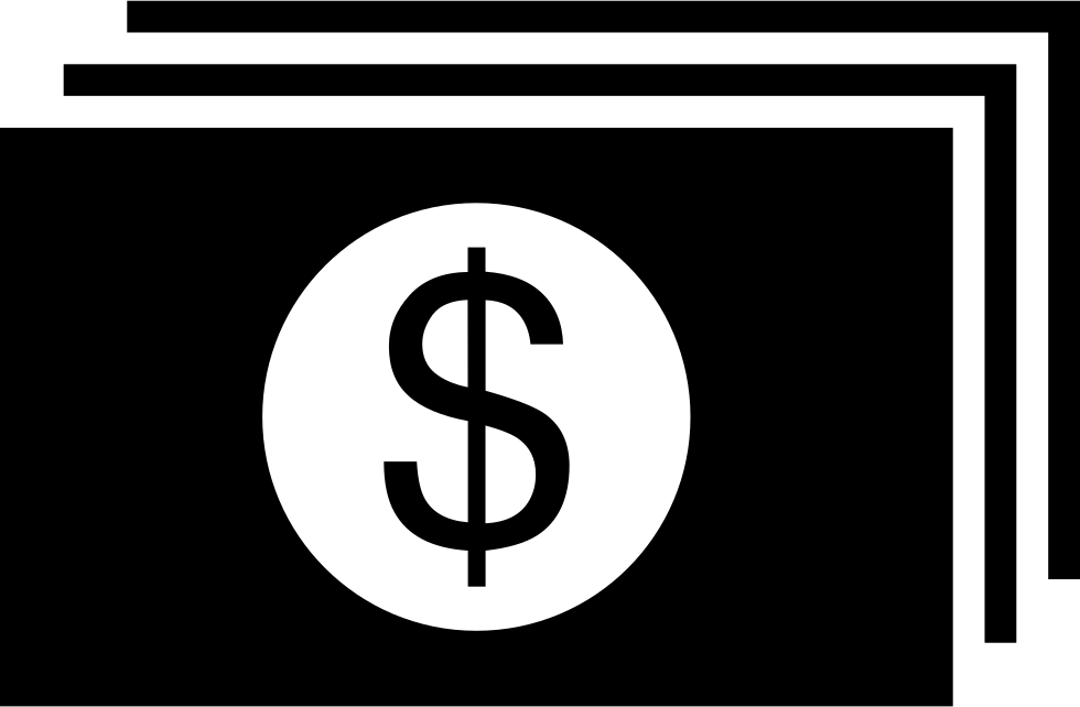 Dollar Paper Bills Stack Comments - Icon Clipart (980x642), Png Download