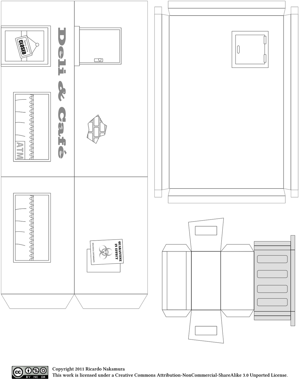 By Modding The Storefronts It's Possible To Use Them - Paper City Building Template Clipart (1202x1600), Png Download