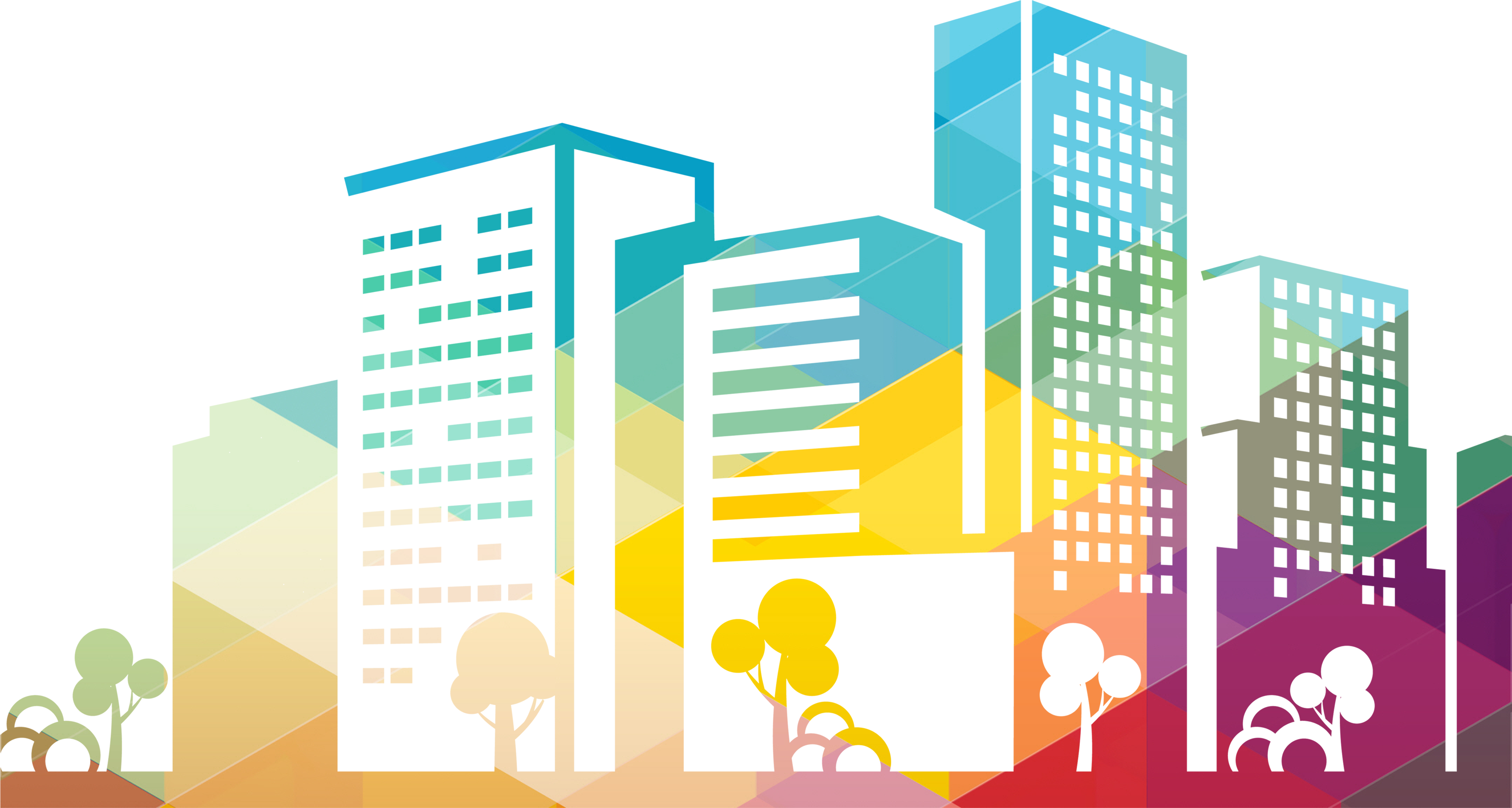 Colors Clipart Building - Transparent Background Building Icon - Png Download (5163x2864), Png Download