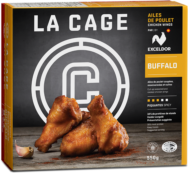 Food / Chicken Wings - Chicken Wings Cage Aux Sports Clipart (800x800), Png Download