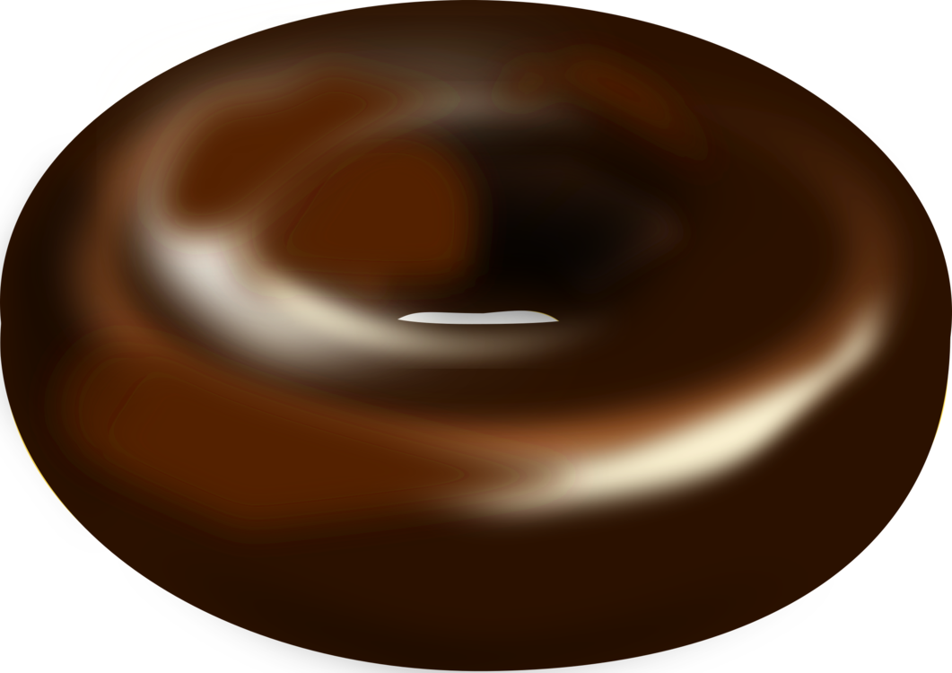 Donuts Chocolate Cake Frosting & Icing Sufganiyah Hot - Chocolate Donut Clipart - Png Download (1061x750), Png Download