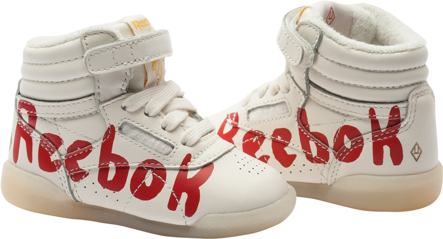 Tao X Reebok Tao X Reebok Hi Infant Red Logo Sneakers - Walking Shoe Clipart (1000x1000), Png Download