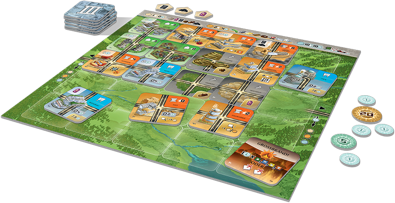 Lookout Games Announces Neom, A City Building Game - Neom Board Game Clipart (800x411), Png Download