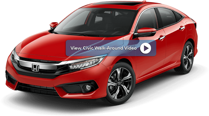 2018 Honda Civic Sedan Front Angle - New Honda Civic Red Clipart (1800x500), Png Download