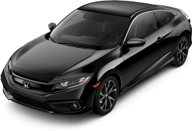 2019 Honda Civic Coupe Front Angle - Honda Civic Clipart (1800x500), Png Download